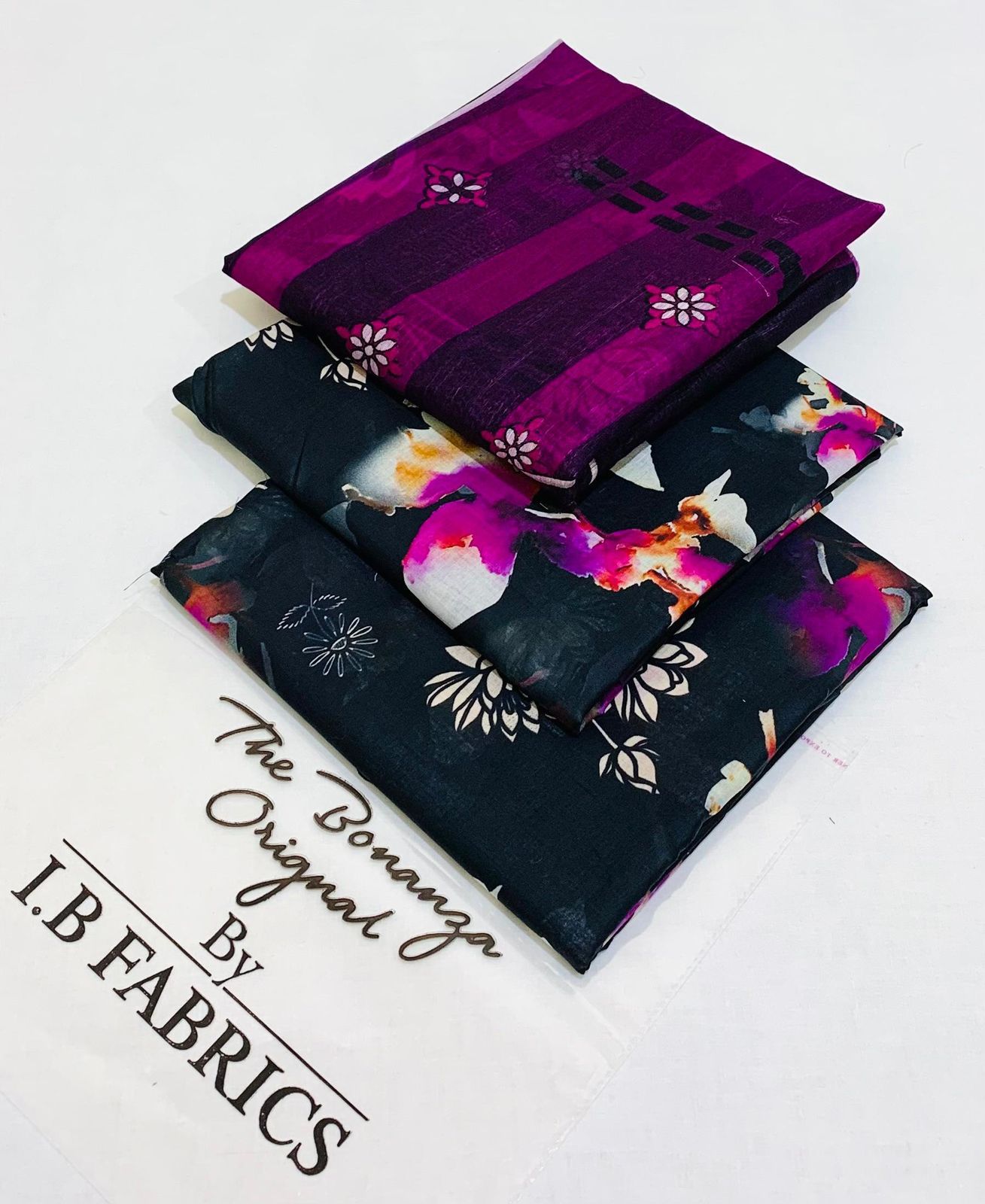 BONANZA SATRANGI 3PC LAWN COLLECTION |  DIGITAL PRINTED SHIRT | DIGITAL PRINTED TROUSER | PRINTED VOIL DUPATA